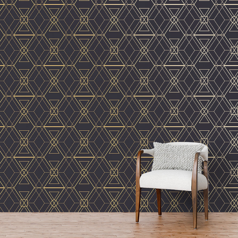 Luxury Geometric Lines Art Deco Wallpaper Mural